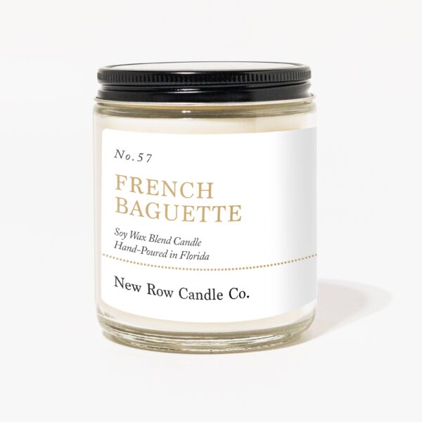 French Baguette Wood Wick Farmhouse Candle - Image 2