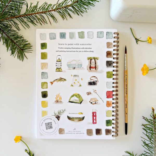 Camping watercolor workbook - Image 2