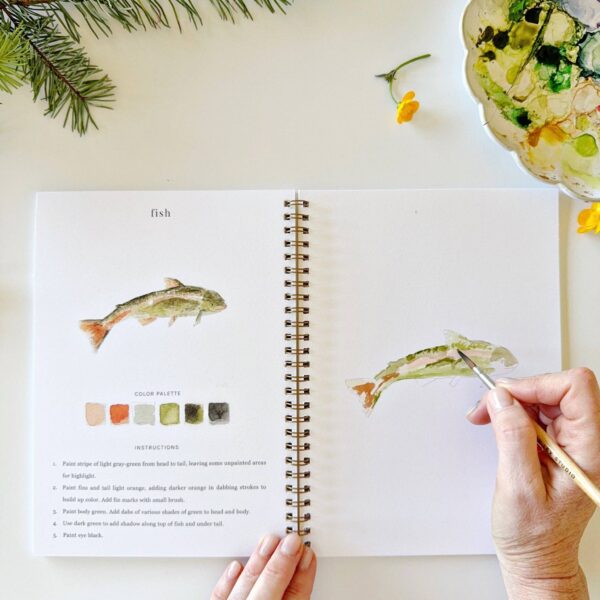 Camping watercolor workbook - Image 6