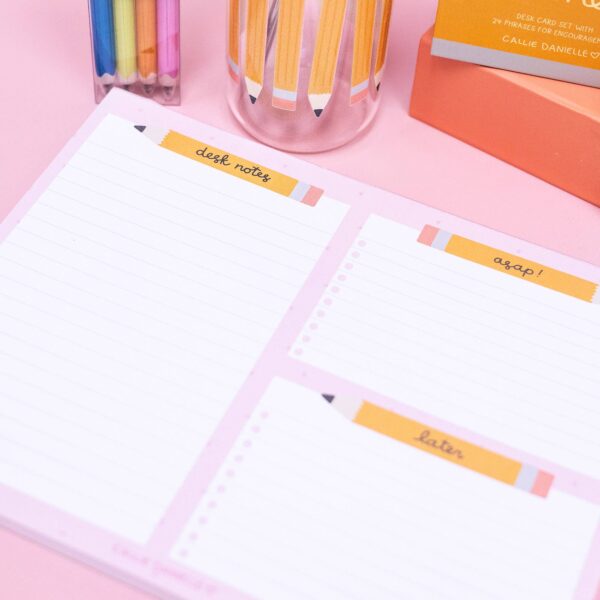 Pencil To-Do Desk Notepad - Image 5