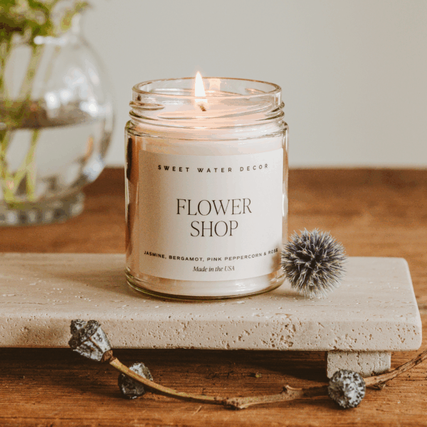 Flower Shop 9 oz Soy Candle - Image 6