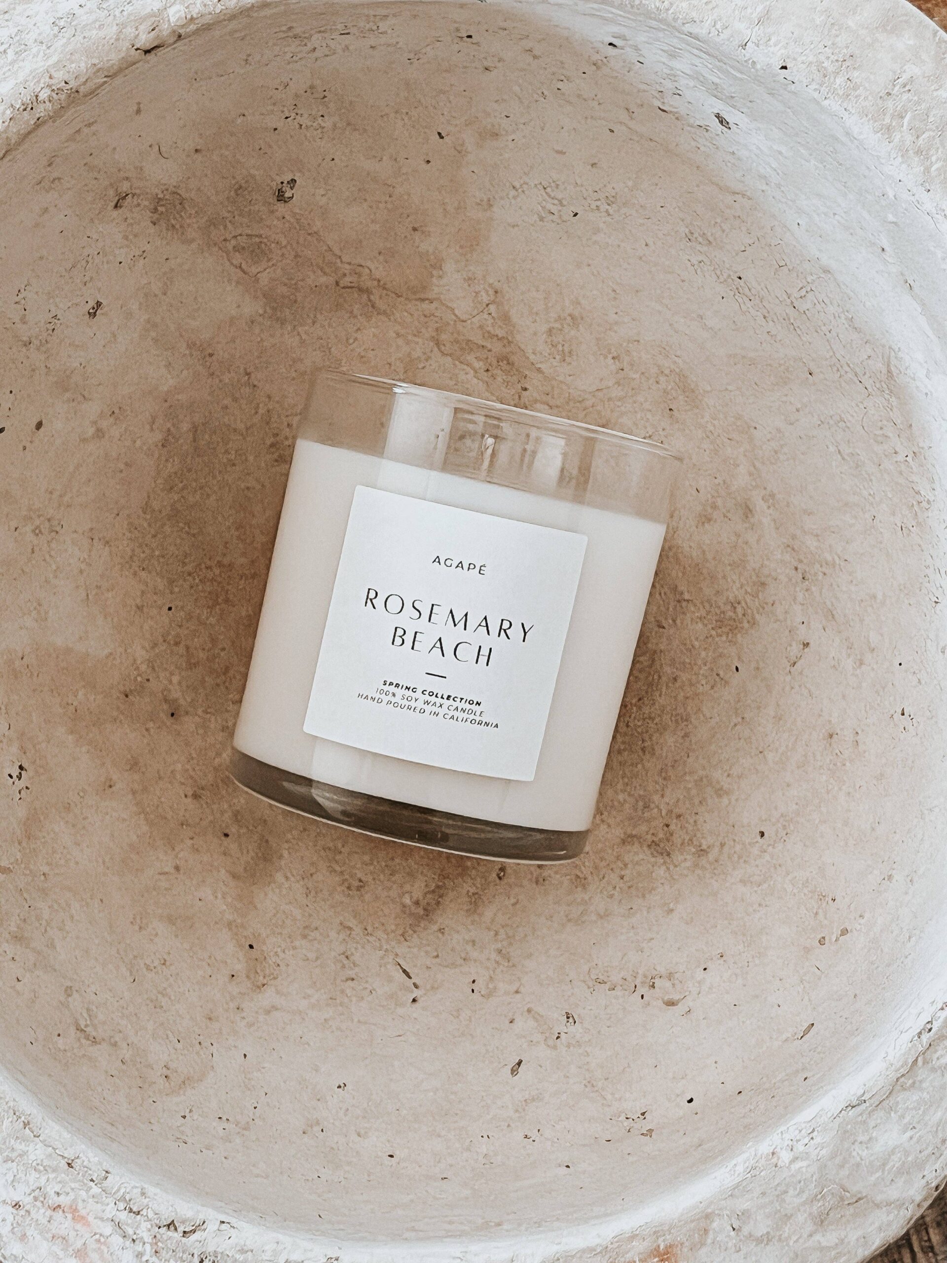 Agapé Candles - ROSEMARY BEACH CANDLE