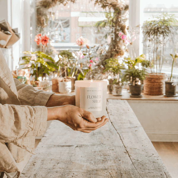 Flower Shop 15 oz Soy Candle, Matte Jar - Image 2
