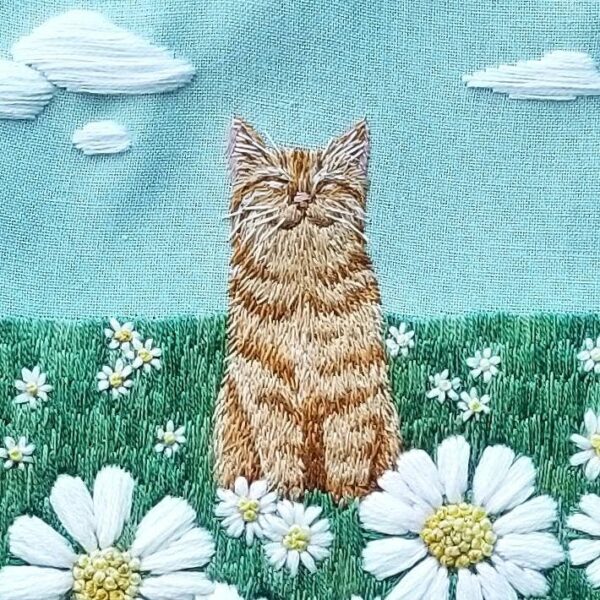 Happy Cat Embroidery Kit - Image 5