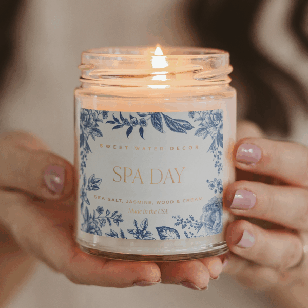 Spa Day 9 oz Soy Candle - Image 5