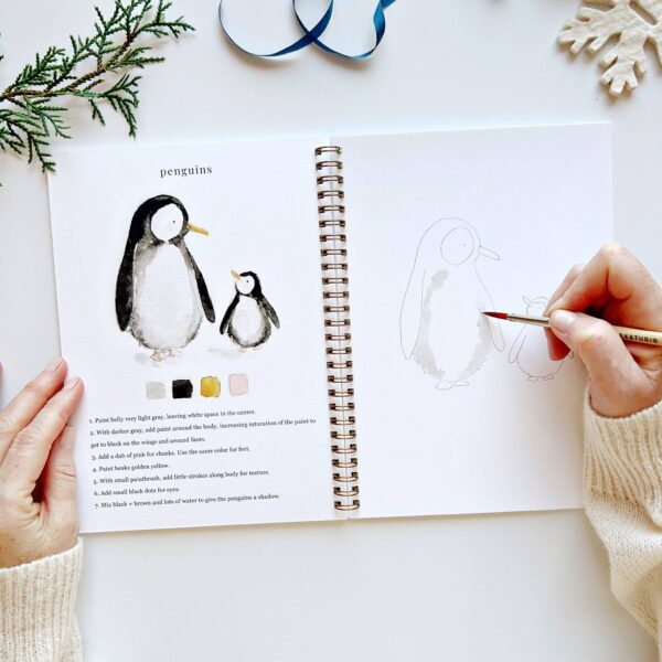 emily lex studio - Winter watercolor workbook - Image 5