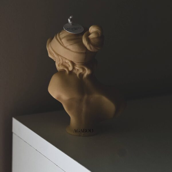 Artistic Lady Candle  5.5x4in: Peach, Rose Petals - Image 10