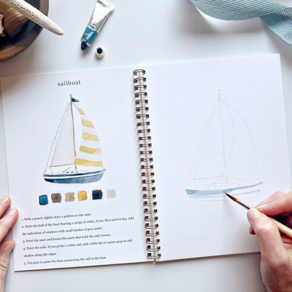 Seaside watercolor workbook - Image 3