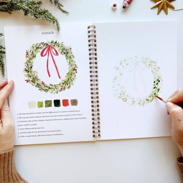 emily lex studio - Christmas watercolor workbook - Image 6