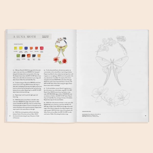 Watercolor Workbook 2: Flowers, Feathers, & Animal Friends - Image 6