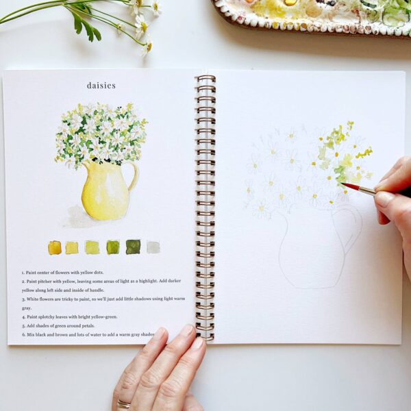 emily lex studio - Flowers watercolor workbook - Image 7