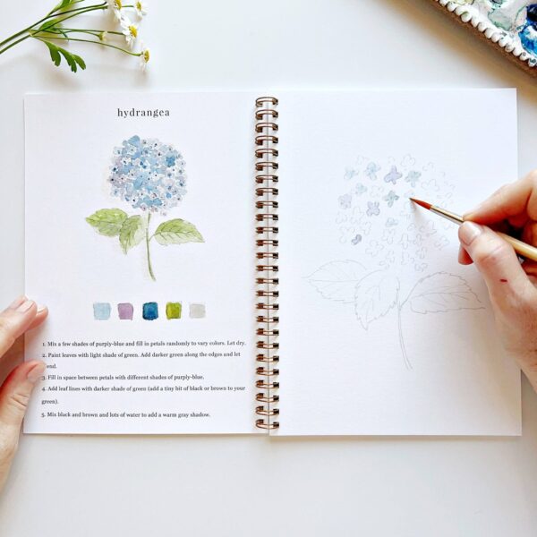 emily lex studio - Flowers watercolor workbook - Image 3