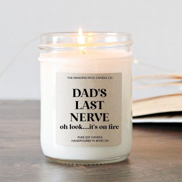 Dad's Last Nerve Candle 8 oz candle, Mahogany & Teakwood - Image 9