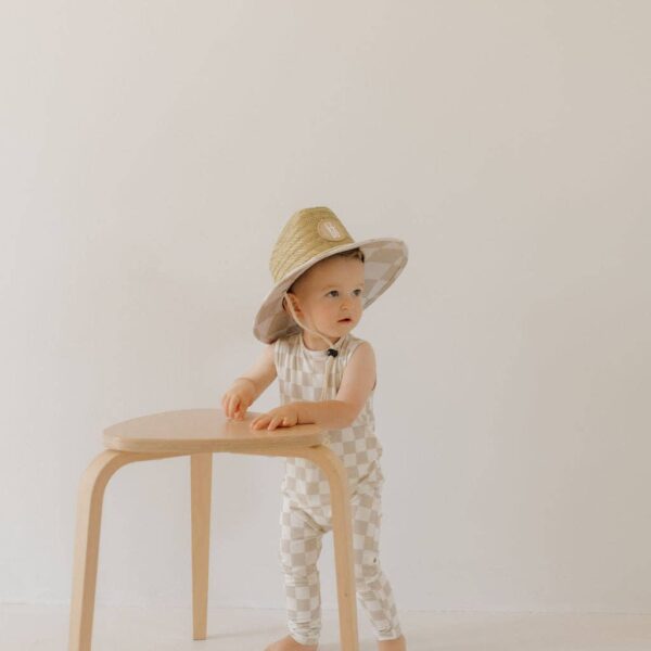 Harem Bamboo Romper | Checkerboard: 3-6 Months - Image 11