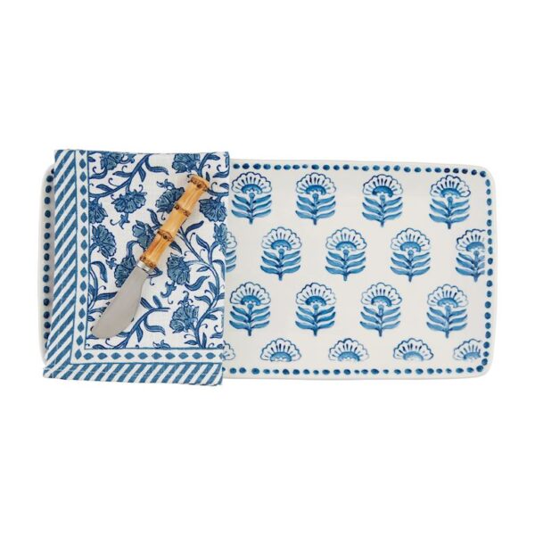 BLOCK PRINT TRAY AND TOWEL