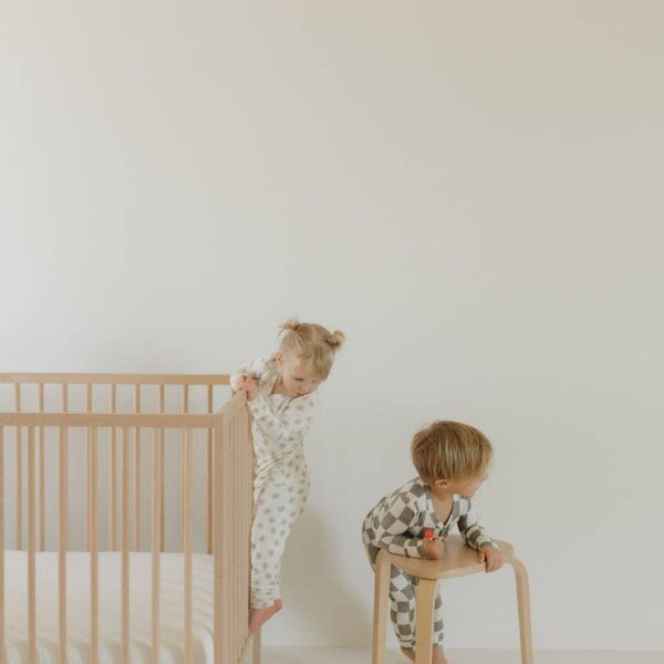 Bamboo Two Piece Pajamas | Oat & Sage: 2/3 Years - Image 8