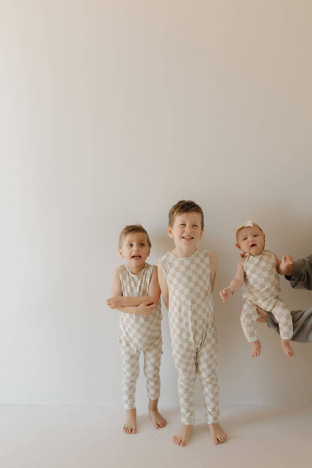 Harem Bamboo Romper | Checkerboard: 12-18 Months - Image 11