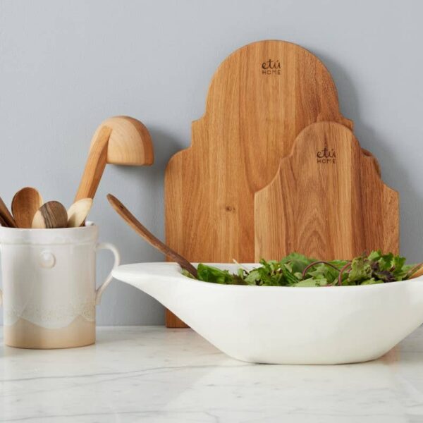 etúHOME - Fruitwood Large Serving Spoons, Set of 2 - Image 3