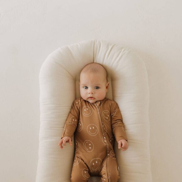 Bamboo Zip Pajamas | Sandstone Smiles: 12-18 Months - Image 7