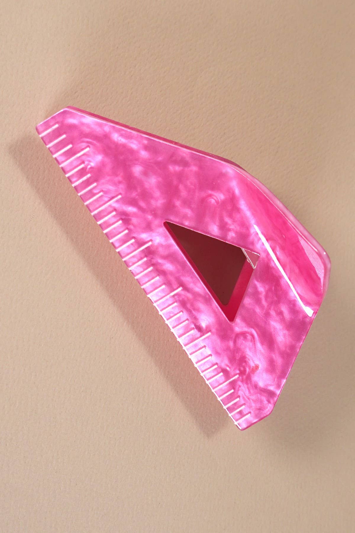 BOOK STACK SCHOOL HAIR CLAW CLIPS RULER PINK