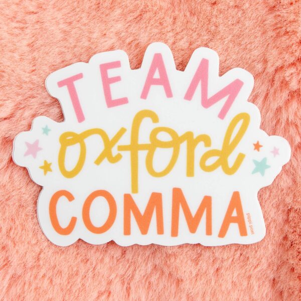 Team Oxford Comma Decal Sticker - Image 3
