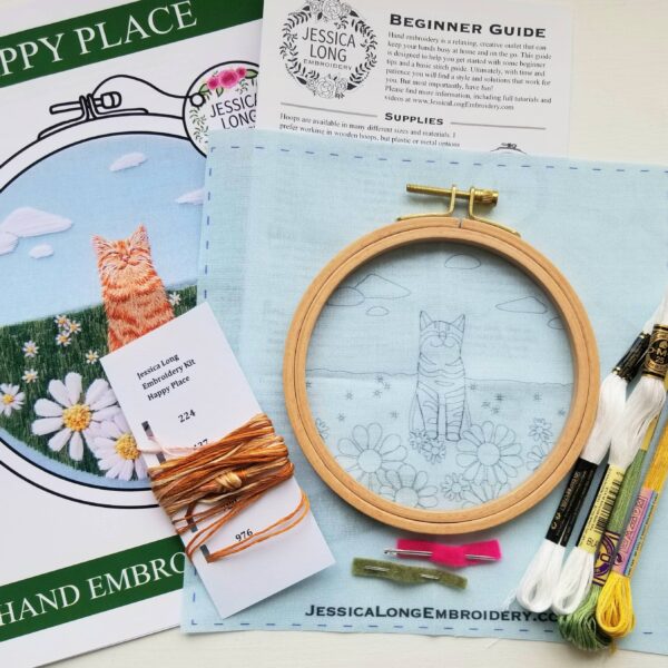Happy Cat Embroidery Kit - Image 6