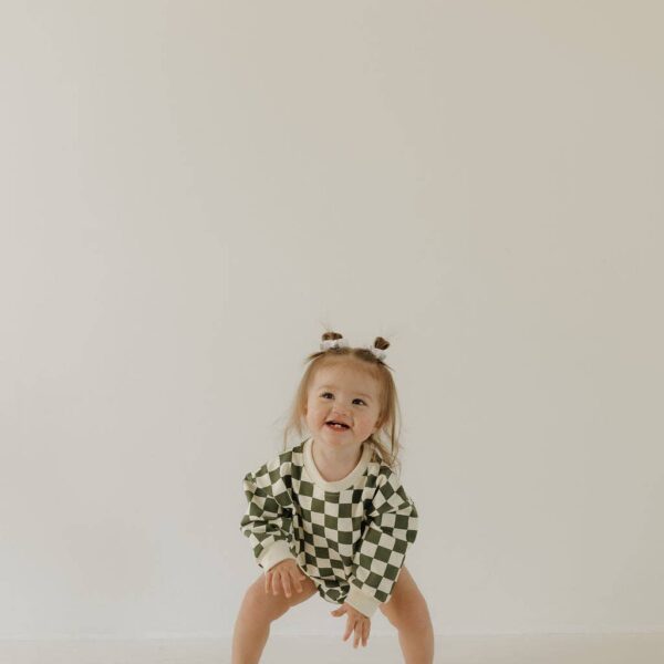 Sweatshirt Romper | Lucky: 18-24 Months - Image 5