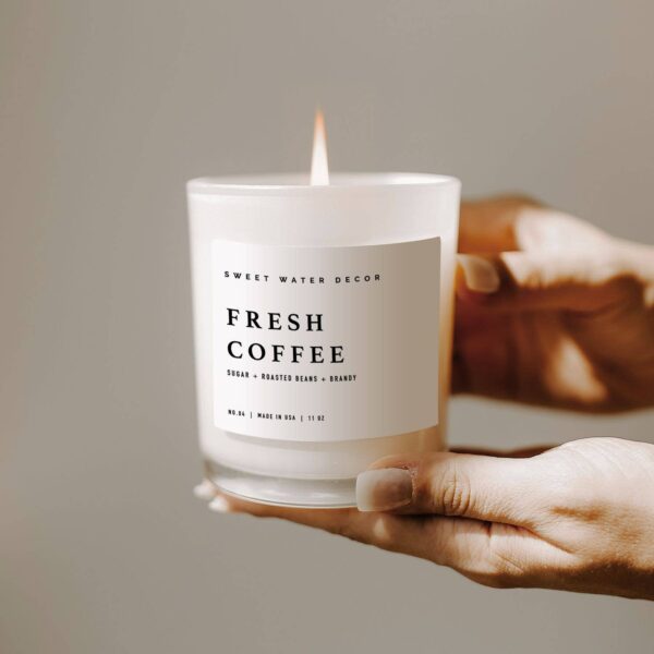 Fresh Coffee 11 oz Soy Candle - Image 6
