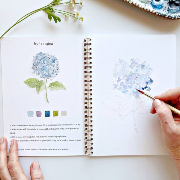 emily lex studio - Flowers watercolor workbook - Image 5