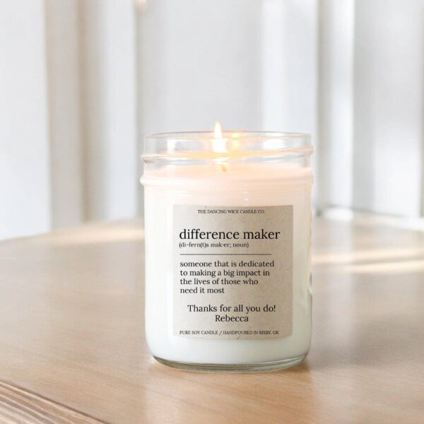 Difference Maker Candle Mini Lavender Vanilla - Image 5