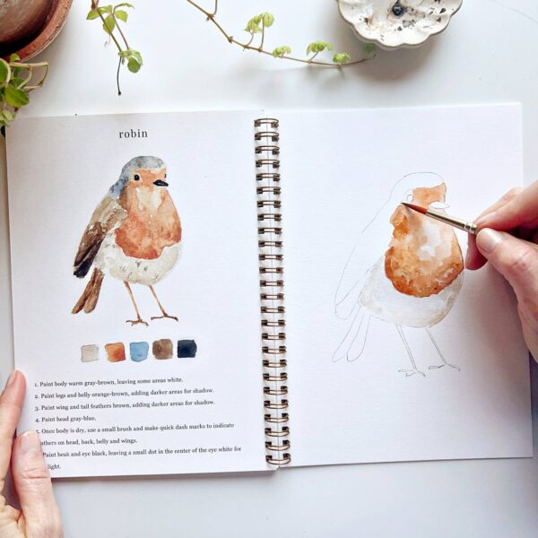 Birds watercolor workbook - Image 6