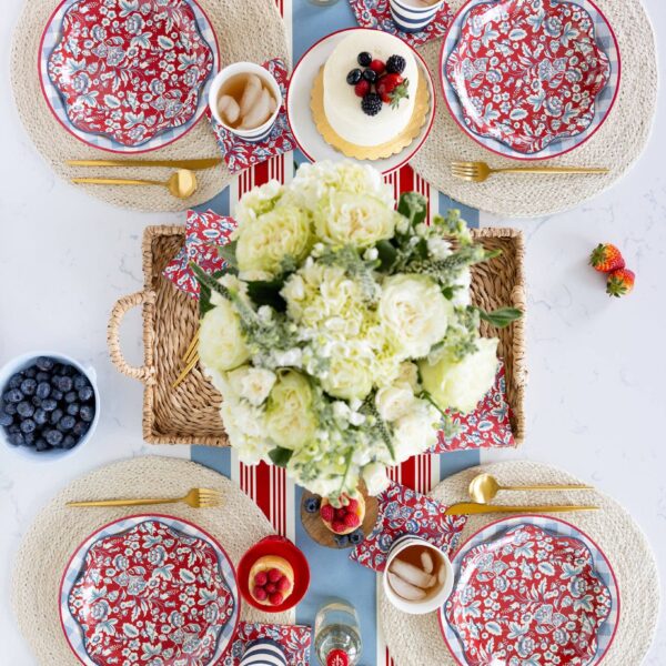 Hamptons Floral Paper Cocktail Napkin - Image 7