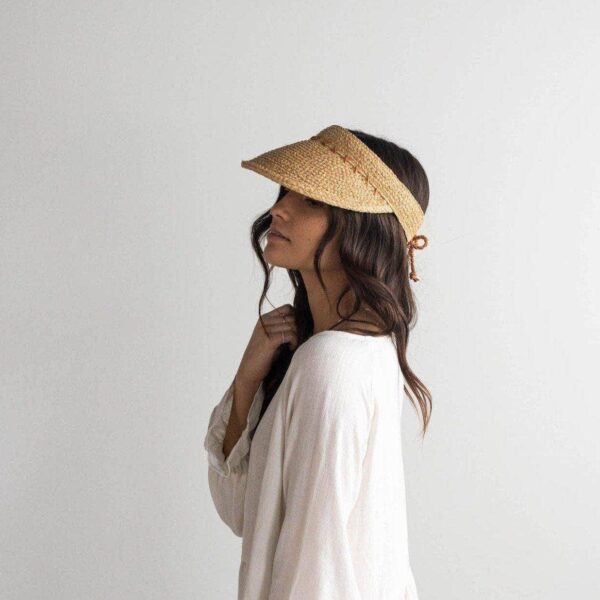 Gigi Pip - Laila Raffia Visor - Image 3
