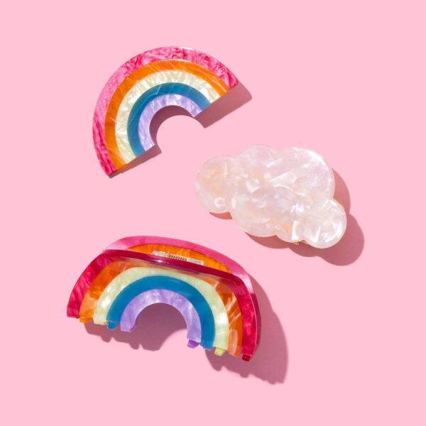 Claw Hair Clip - Medium - Rainbow - Image 3