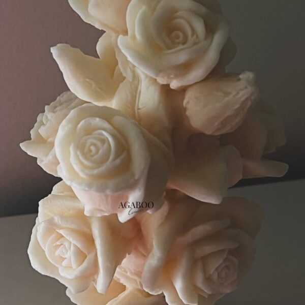 Romantic Rose Bouquet Candle 7.5x3.5in - Flowers: Golden Honey, Honeysuckle Jasmine - Image 8