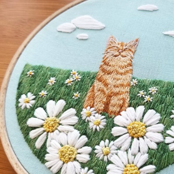 Happy Cat Embroidery Kit - Image 4