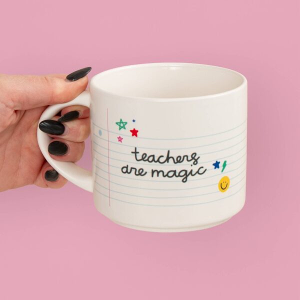 Teachers Are Magic Ceramic Mug - Cream - Image 5