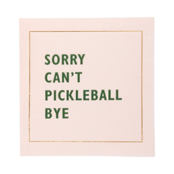 Pickleball Sayings Paper Cocktail Napkin Set - Image 8
