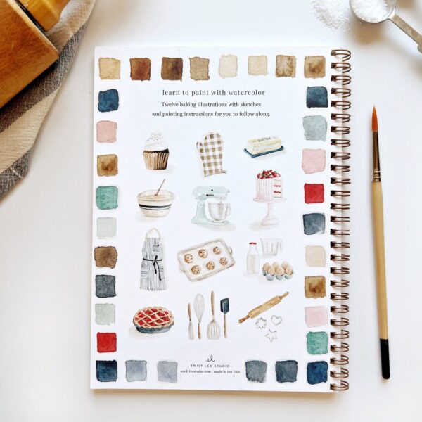 emily lex studio - Baking watercolor workbook - Image 2