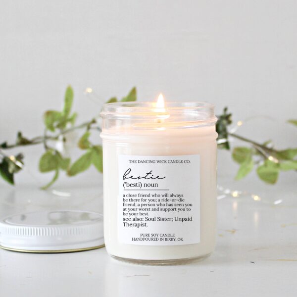 Bestie Noun Soy Candle / Lavender Vanilla - Image 7