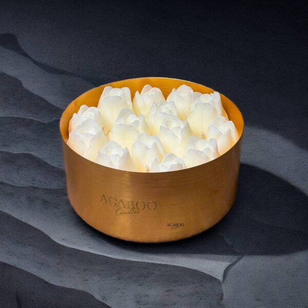 Huge Floral Vase Candle with tulips 40 oz Rose Petals - Image 11