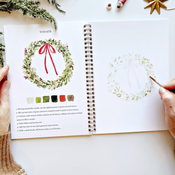 emily lex studio - Christmas watercolor workbook - Image 5