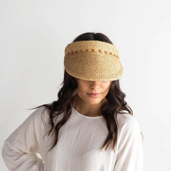 Gigi Pip - Laila Raffia Visor - Image 2