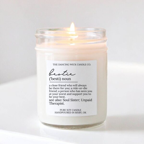 Bestie Noun Soy Candle / Lavender Vanilla - Image 8