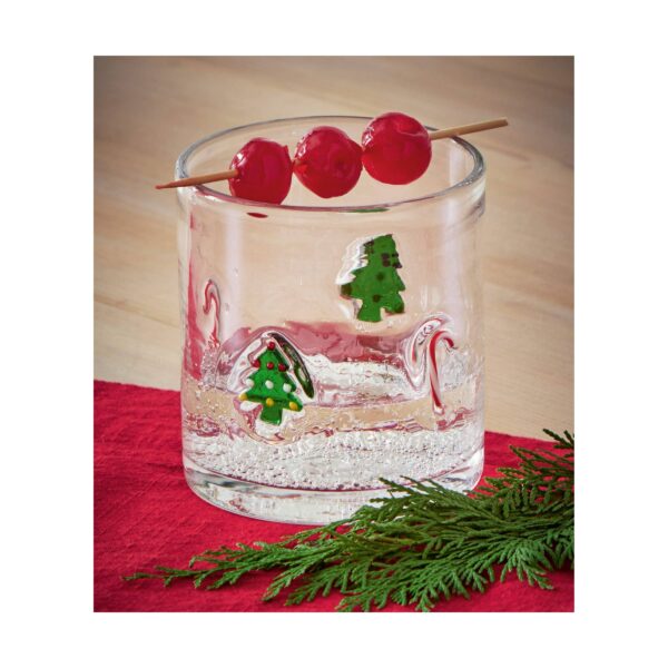 Christmas Tree & Candy Cane Glass - Image 2