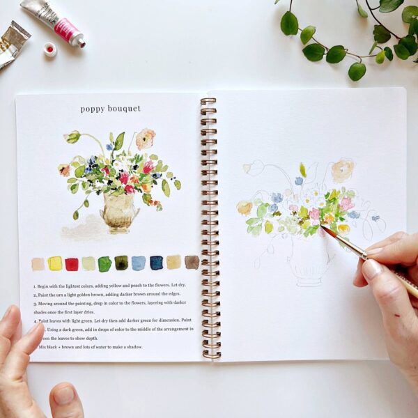emily lex studio - Bouquets watercolor workbook - Image 6
