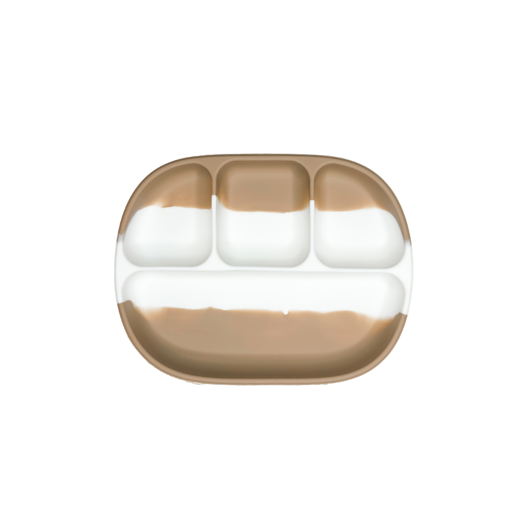 Dip Dye 4 Section Suction Plate: Fawn
