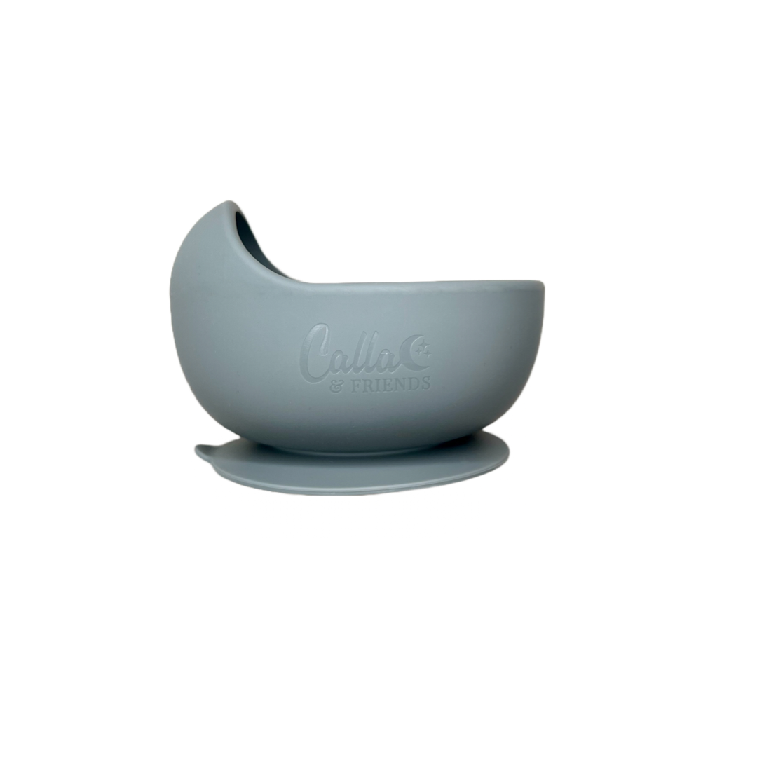 Easy Scoop Suction Bowl: Slate Blue