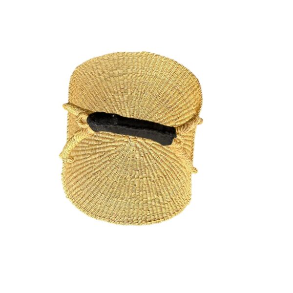 The African Home Goods - Bolga Forging or Flower Basket Black Cloth Handle - Image 4