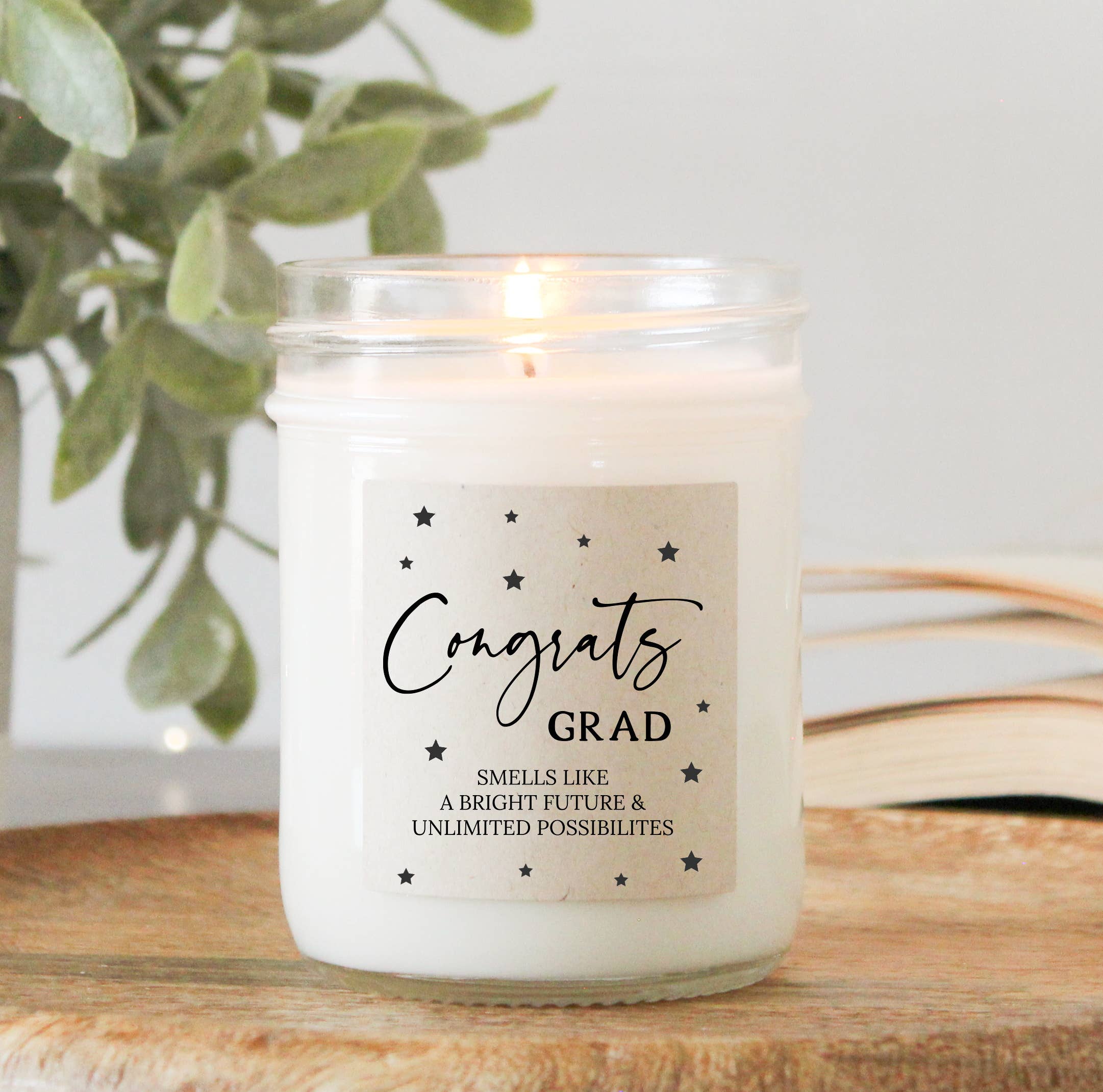Congrats Grad Soy Candle Bora Bora